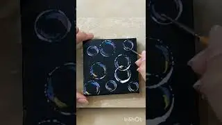 Bubble acrylic painting tutorial #shorts #trending  #acrylicpainting #soapbubbles