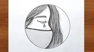 How to Draw Easy Crying Girl | Sad Girl Drawing | Step-by-Step for Beginners