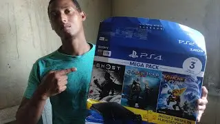 finalmente consegui comprar o meu PS4 bastante feliz