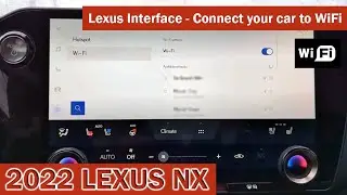 2022-2026 Lexus NX - How to Connect to WiFi - Lexus Interface