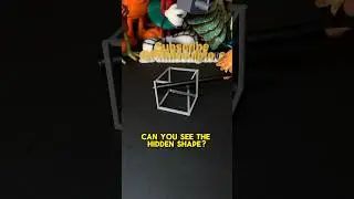 3D-Printed Anamorphic Cube Optical Illusion. #3dprinting #illusion #shorts