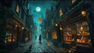 Thunderstorm in a Fantasy City | Relaxing Rain & Wind Sounds for Sleep