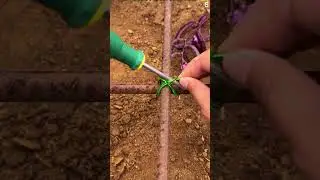 Cara yang cerdas mengikat kawat besi dengan alat sederhana #shorts