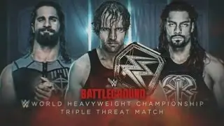 WWE Battleground-Shield Triple Threat Title Match!