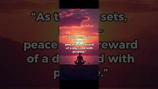 Evening Reflection &mdash; Let Go and Find Peace