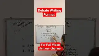 Debate Writing Format #debate #debate writing #shortsvideo #english #emrs
