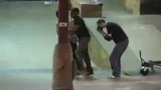 Desmond Rhodes AKA Blackman huge 360 to flat at Factory Skatepark BMX