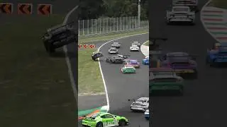 💥Monza Turn 1 CHAOS💥 #Monza #Porsche