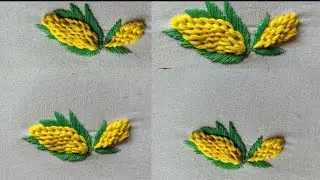 Corn : Realistic Corn Hand Embroidery Design Tutorials| fantastic Embroidery and step |
