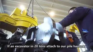 Longer Service Life Cat323 Excavator Pile Driver with Clamp
