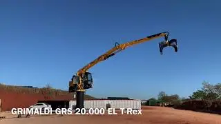 THIS IS REVOLUTIONARY! MEGA E-CRANE GRIMALDI ELECTRICAL GRAPPLE MATERIAL HANDLER GRS 20.000 EL T-Rex