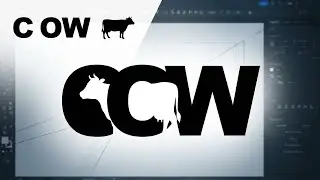 How to Create NEGATIVE SPACE COW LOGO DESIGN in Adobe Illustrator | S Graphic Design