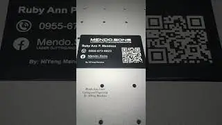 Personalized Anodized Aluminum Business Card #xtoolf1ultra  #fiberlaser  #f1ultra