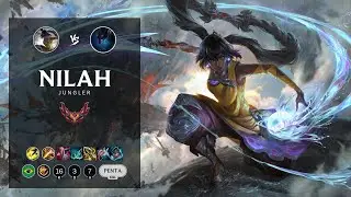 Nilah Jungle vs Nocturne - BR Grandmaster Patch 12.13
