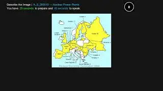 PTE Describe Image 2026 | Map | 0010 Nuclear Power in Europe 2008