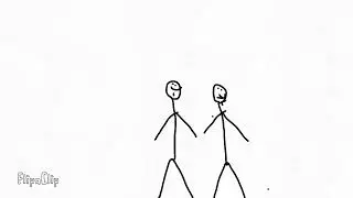 Stick figure fighting