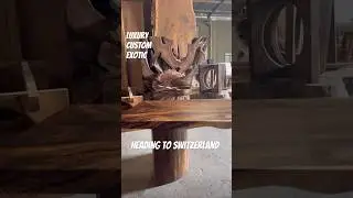 Exotic Wood Live Edge Table #custom #sustainability #reclaimedwood ￼