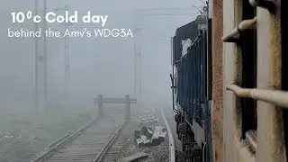 10⁰c ठंडे तापमान में डीजल इंजन के पीछे जौनपुर से शाहगंज तक की शानदार यात्रा.............