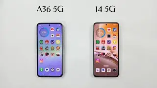 Samsung A36 5G vs Realme 14 5G Speed Test Comparison 