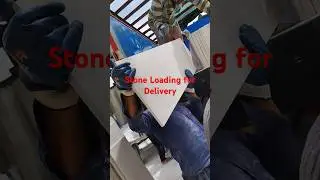Efficient and professional stone loading process for delivery.#shorts #stone