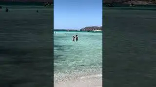 hot 🔥 sunny day 😎 Balos Beach ⛱️ Crete Island 🏝 Greece 🇬🇷 2024#beach #sea #summer #shorts