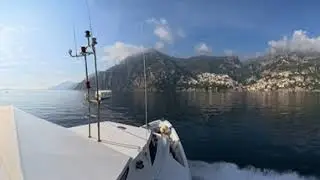 Positano, Italy, VR 360 boat time-lapse