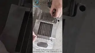 How to Change Cutting Blade Sets from 2CM to 1CM Cube for Frozen Meat Cube Dicing Machine