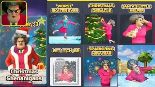 Scary Teacher 3D - All Christmas Shenanigans Levels - New Year PRANK