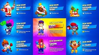 FANG + GROM & ALL NEW SKINS UNLOCK ANIMATION - Brawl Stars (concept)