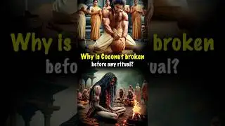 What is the significance of breaking a coconut in Hindu rituals? #hindu #facts