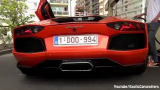 *NEW* Delivered Orange Lamborghini Aventador LP700-4 in Knokke-Heist - 1080p HD