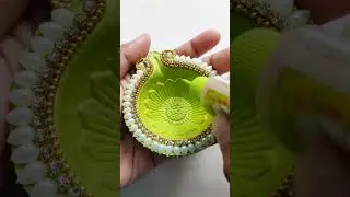 DIYA DECORATION 🪔 #shorts #trending #diyadecoration #diwali #diyadecorationathome #diwalidecoration