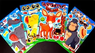 ASMR Satisfying Sticker Decorating │ Cute Animal Stickers│ No Talking
