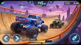Monster Truck Stunt Car Gameplay Android | Offline Racing Game