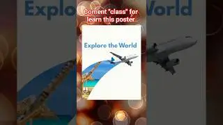 Travel Poster Design ✈️ | Canva Tutorial #travelposter #traveling #shortsfeed