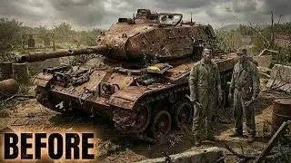 50-Year-Old Military Tank Reborn | ASMR M41 Walker Bulldog Restoration