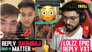 Admino Live Reply SaumRaj Incident🖕💔Lolzz Epic reply On SaumRaj Mattter🚨