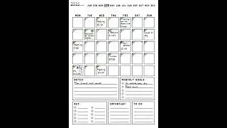 Monthly Calendar