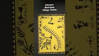 Step By Step | Very Easy | Village Theme | Warli Art Workshop | CRECHA Classes | For Kids & Adults