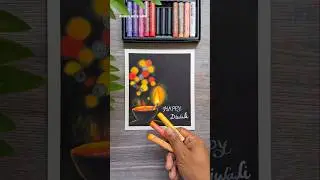 🪔 Beautiful Diwali Diya Drawing with Oil Pastels | Easy & Simple Art for Beginners