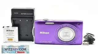 MINT Nikon COOLPIX S3300 16.0MP Compact Digital Camera Purple from JP 2624556