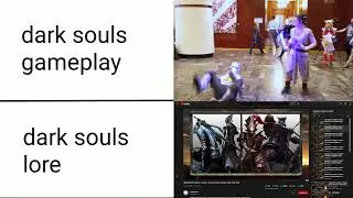 dark souls gameplay vs lore