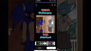 #sonicthehedgehog xd contra gumball