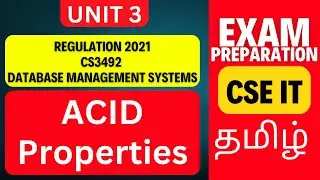 ACID Properties in DBMS | Unit 3 CS3492 Anna University R2021 | Easy Explanation with Real Examples