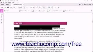 Acrobat Pro DC Tutorial Redacting Content in a PDF - Adobe Acrobat Pro DC Training Tutorial Course
