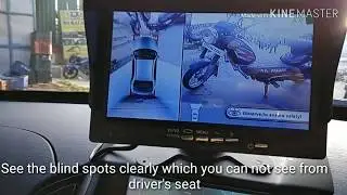 Car parking assistance with 360 Degree view cameras and Panoramic view, video recording