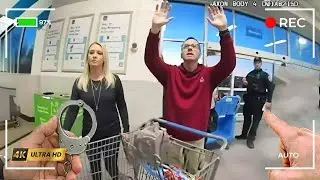 Полиция неожиданно задержала пару, пытавшуюся совершить кражу в Walmart, которая думала, что им у...