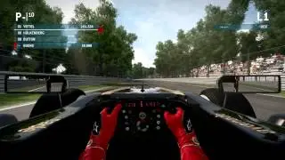 F1 2013 - Italy Cockpit Cam - Single Fast Lap - 1:25.566