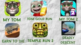 My Tom Tom Gold Run My Tom 2 Earn To Die Deadly Descent Temple Run 2 #gamingvideos #games #mobile