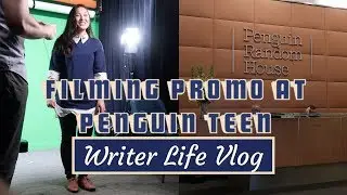 Filming Promo at Penguin! Behind the scenes | Writer Life Vlog